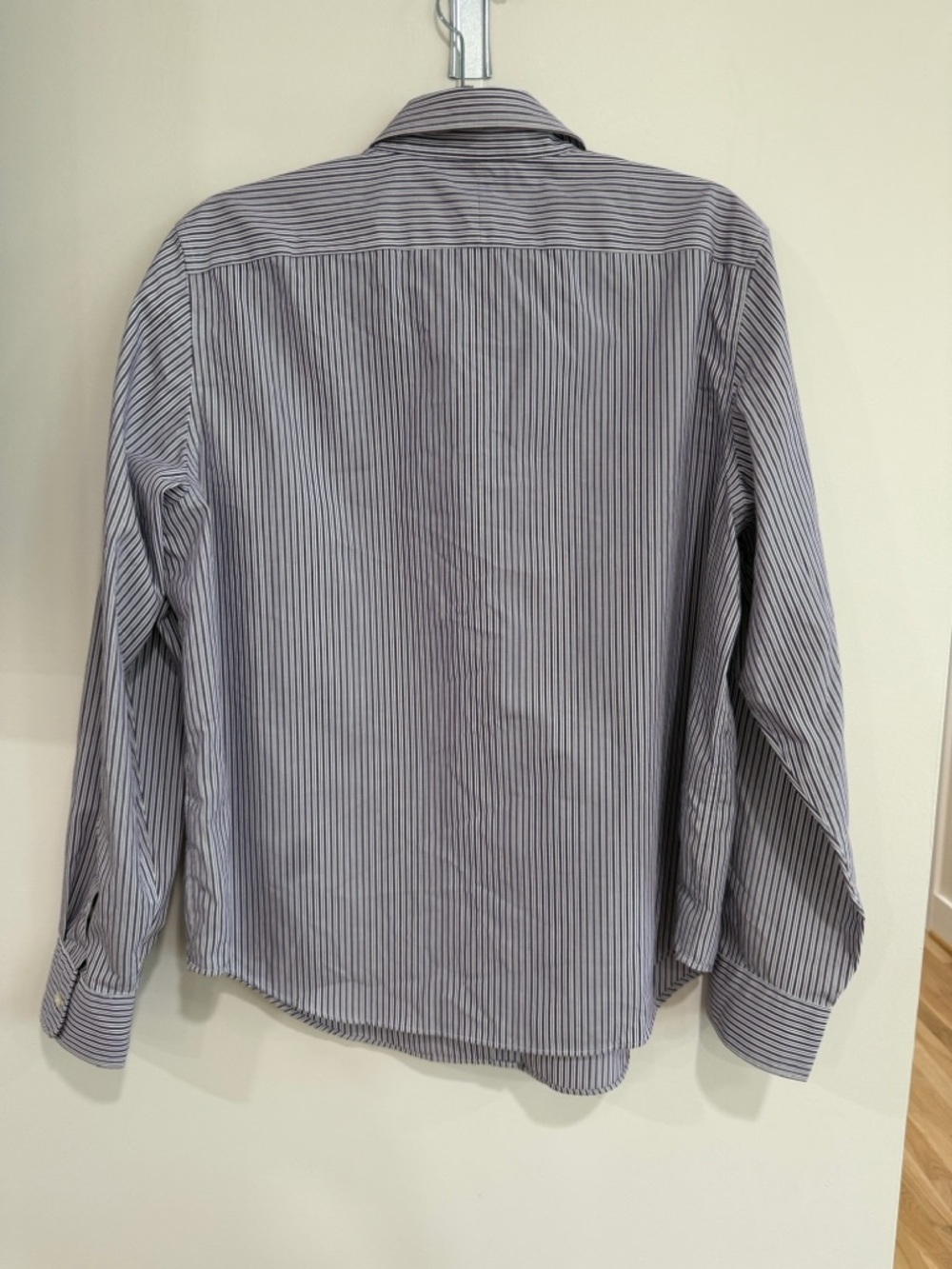 Lauren Ralph Lauren Purple & White Striped Button-Down Shirt - Picture 4 of 4